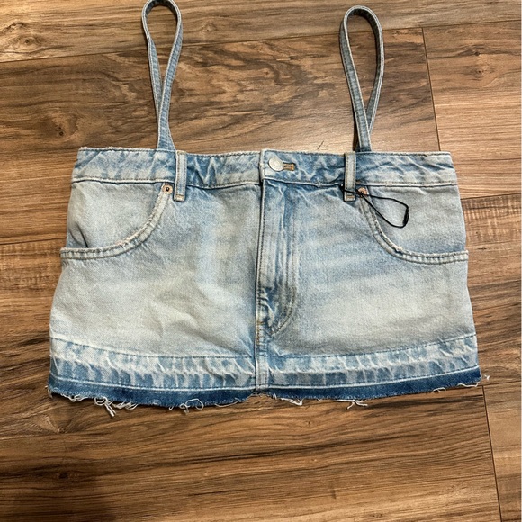 ZARA Denim Skirt Crop Top - Picture 4 of 4